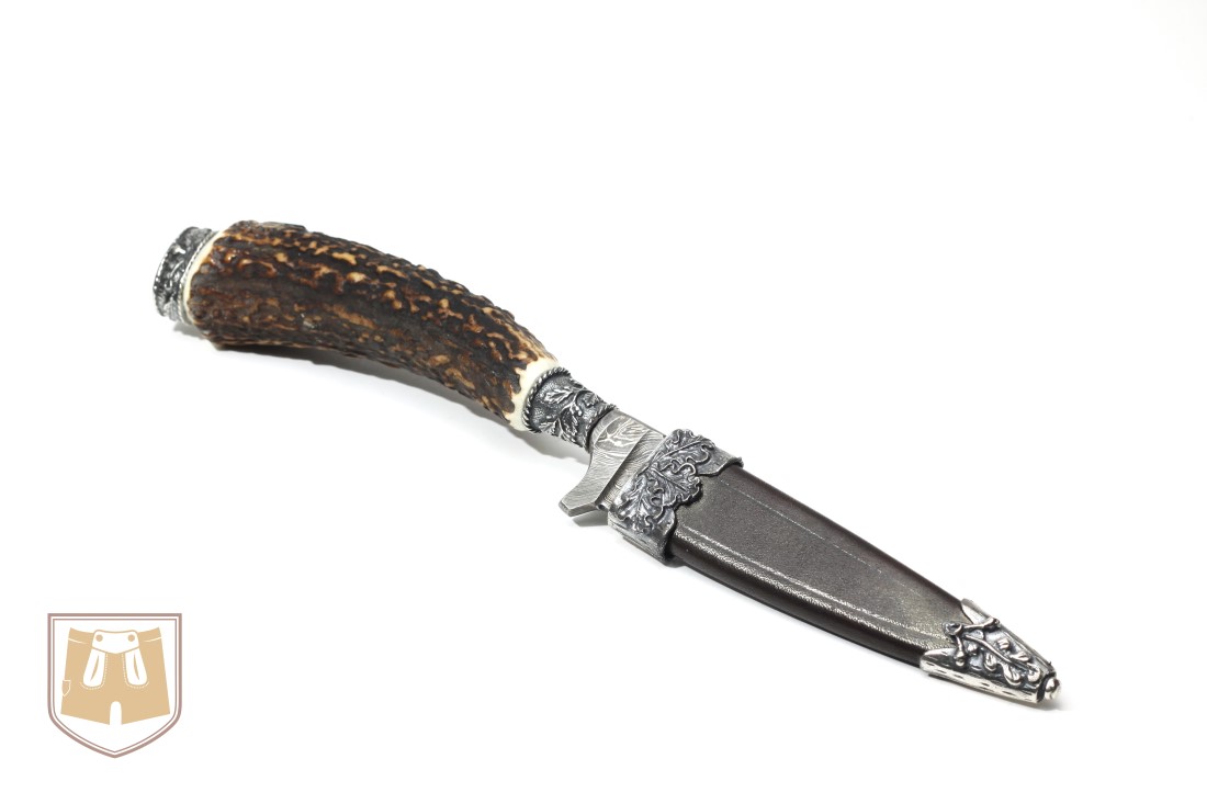 Leder Steckscheide für Trachtenmesser-Jagdmesser passt für 10cm Klinge 